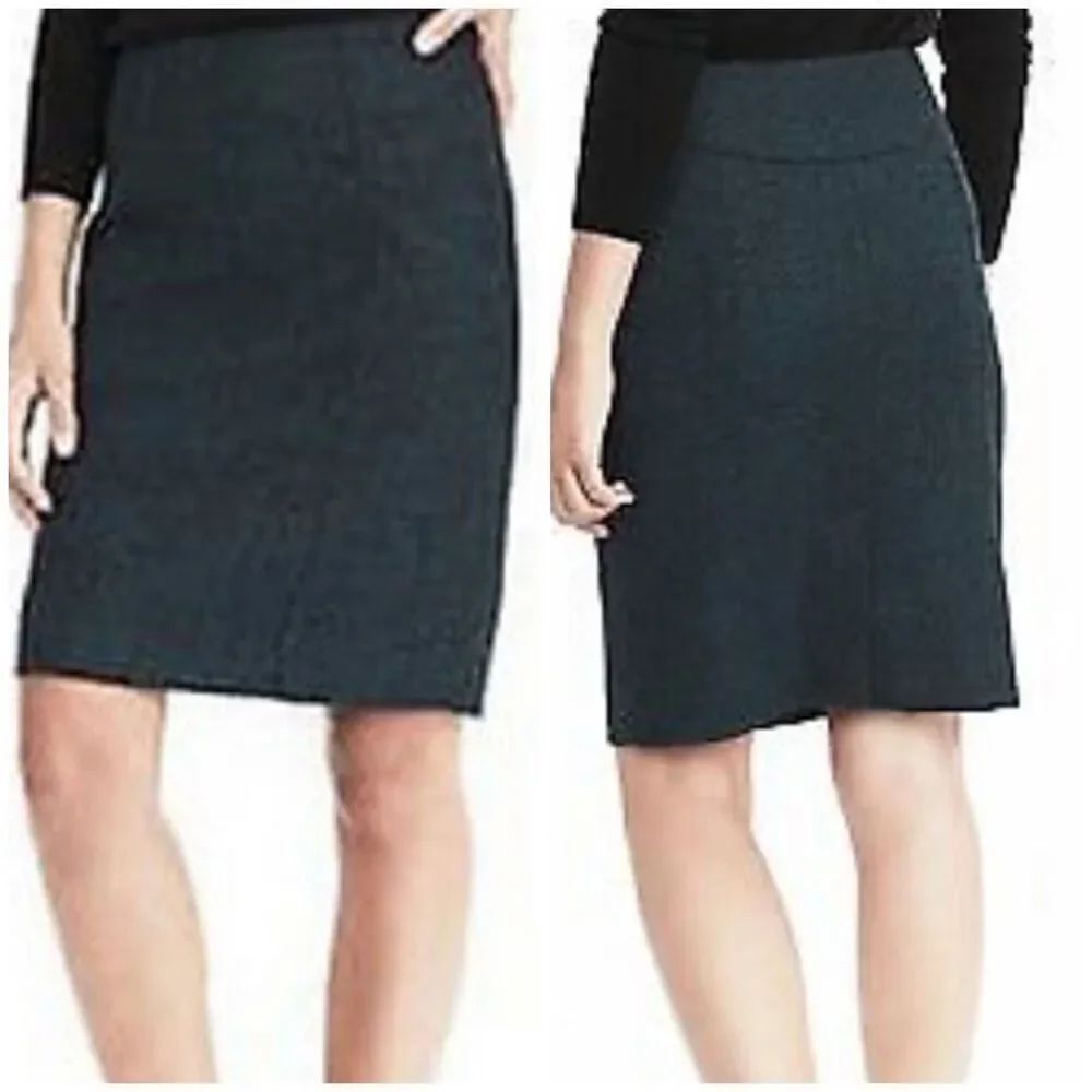 Banana Republic Women Textured Flannel Tweed Pencil Skirt size 4